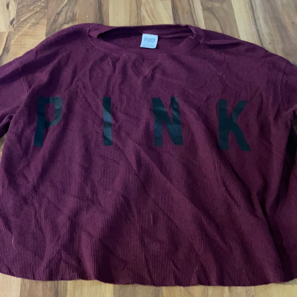 pink waffle shirt